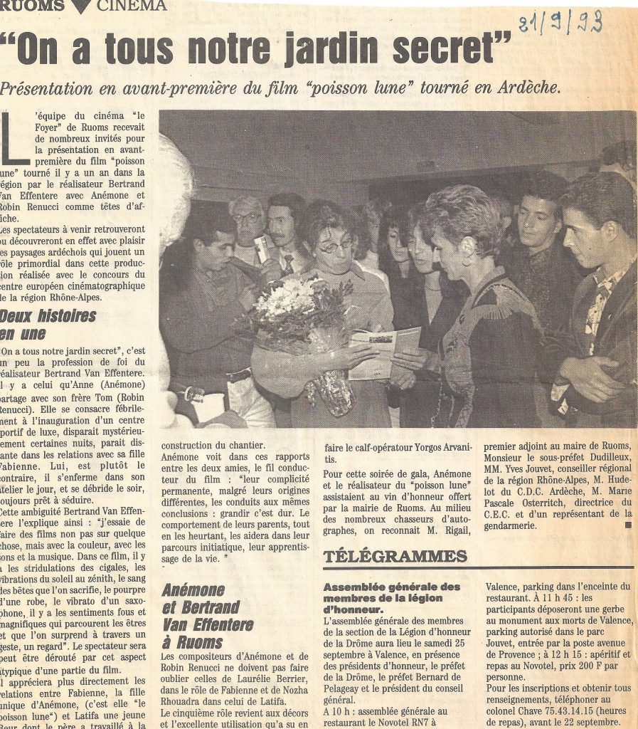Avant Première du Film "Poisson Rouge" avec Anémone.