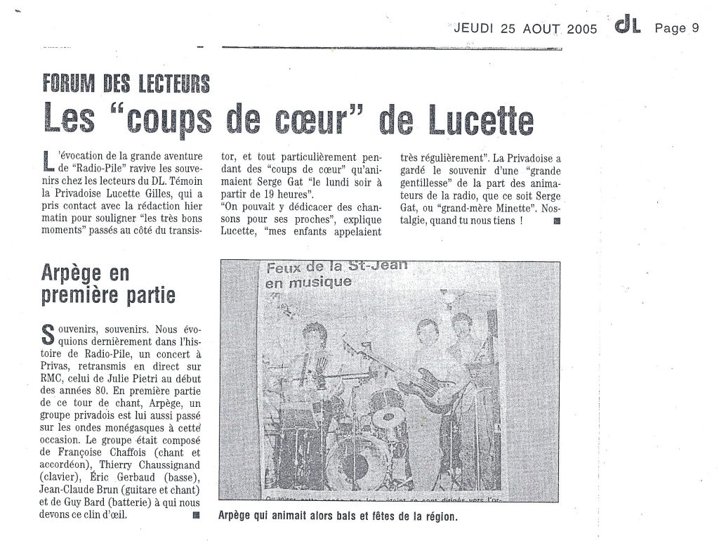 "Coups de Coeur"
