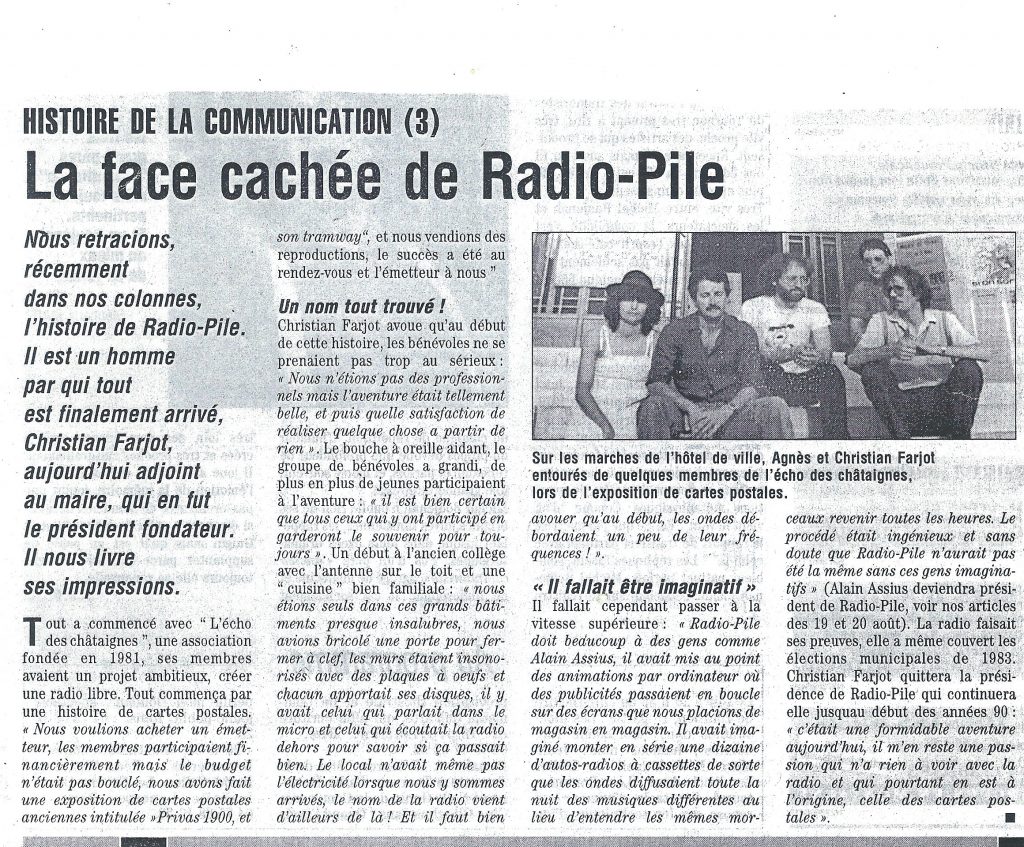La face cachée de Radio Pile. DL du 20/08/2005