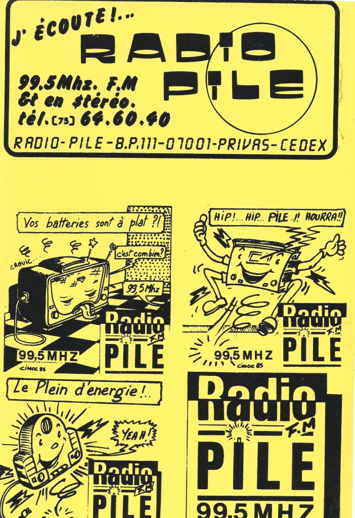 Planche autocollants Radio PILE